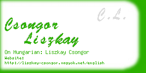 csongor liszkay business card